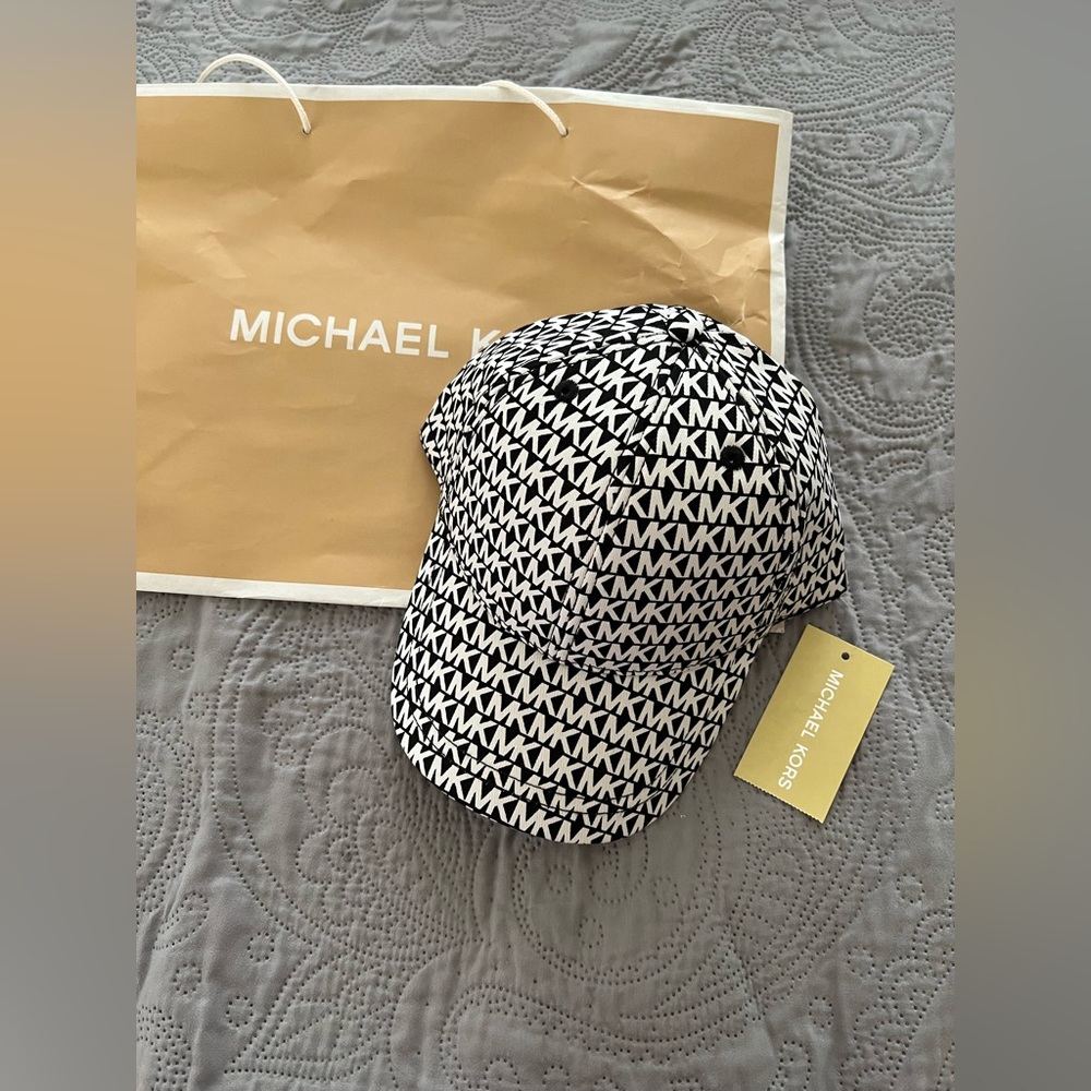 Never Worn Michael Kors MK Hat, New With Tags Still Attached